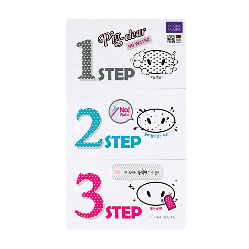 Очищения от черных точек безводная Holika Holika Pig-clear Blackhead 3-step Kit (No Water)