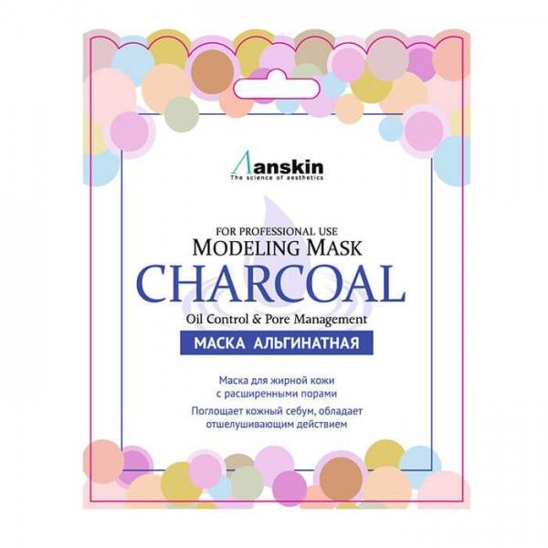 Альгинатная маска с древесным углем Anskin Modeling Mask Charcoal
