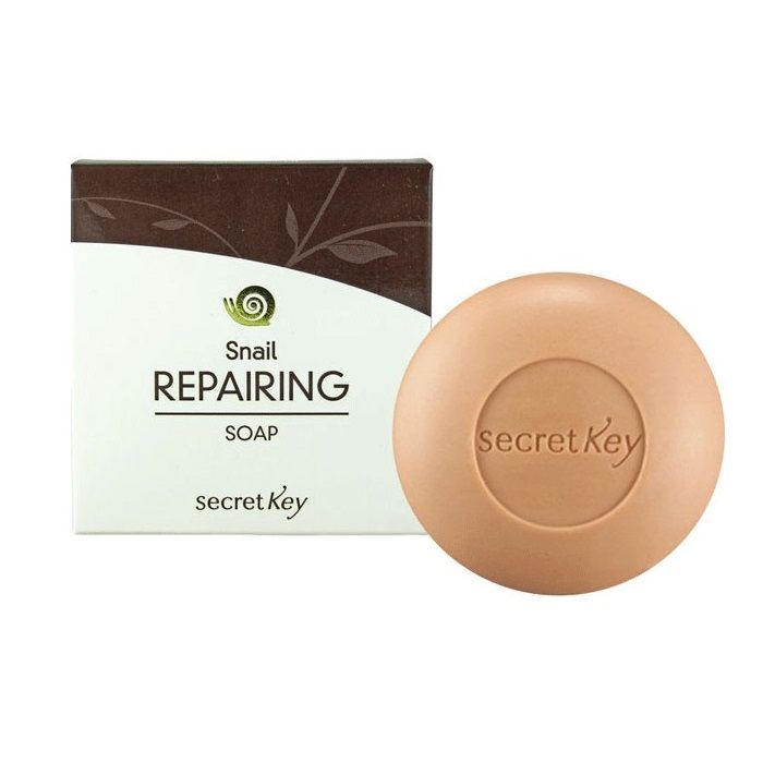 мыло с экстрактом улиточной слизи secret key snail + egf repairing soap