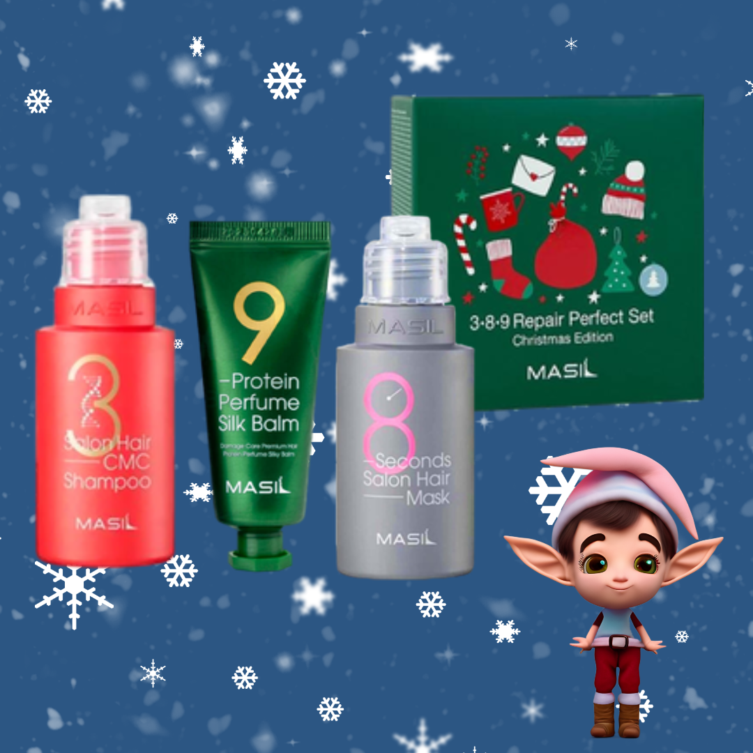 Новогодний подарочный набор для восстановления волос Masil 3.8.9 Repair Perfect Set Christmas Edition [set]