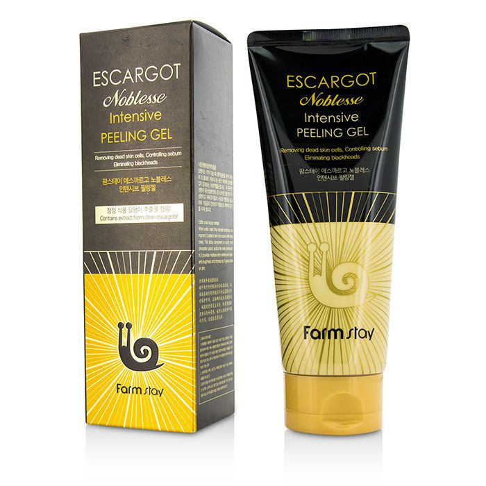 Пилинг-гель с экстрактом королевской улитки FarmStay Escargot Noblesse Intensive Peeling Gel