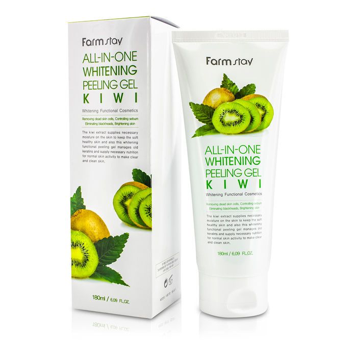 Осветляющий пилинг-гель с экстрактом киви FarmStay All-In-One Whitening Peeling Gel Kiwi