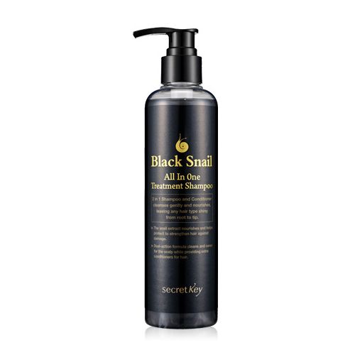 шампунь с экстрактом улитки secret key black snail all in one treatment shampoo