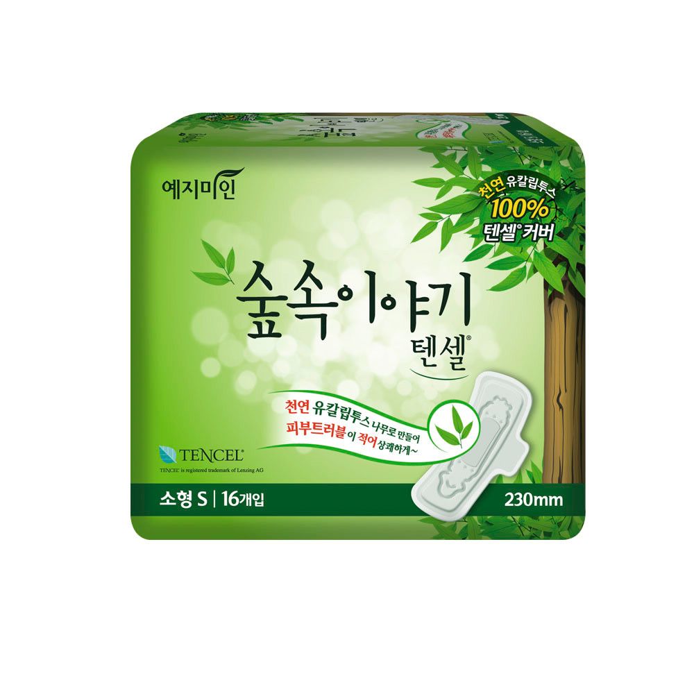 Прокладки гигиенические c эвкалиптом 16 шт 250 мм Yejimiin Tencel Sanitary Pad