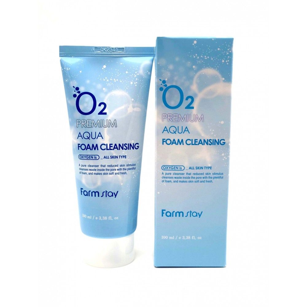 Кислородная пенка FarmStay O2 Premium Aqua Foam Cleansing