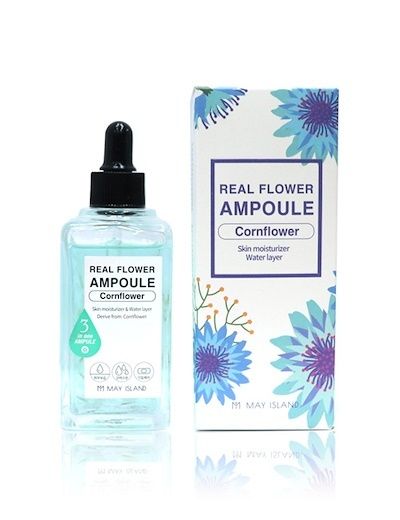 Увлажняющая сыворотка с лепестками василька May Island Real Flower Ampoule Cornflower