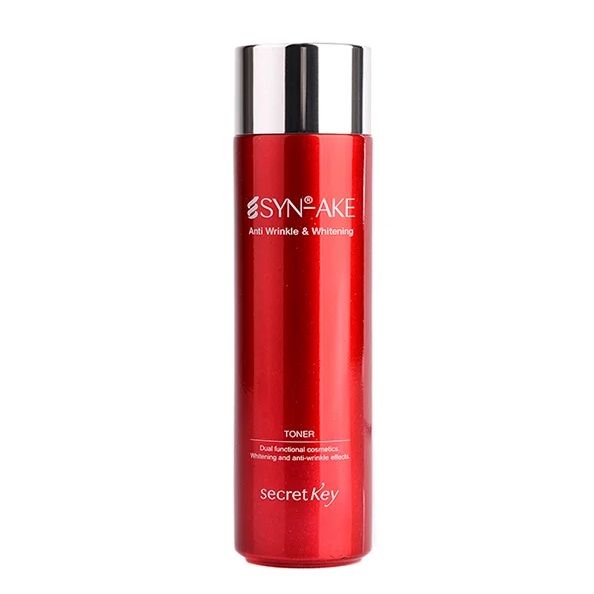 Антивозрастной пептидный тоник для лица Secret Key Syn-Ake Anti Wrinkle and Whitening Toner