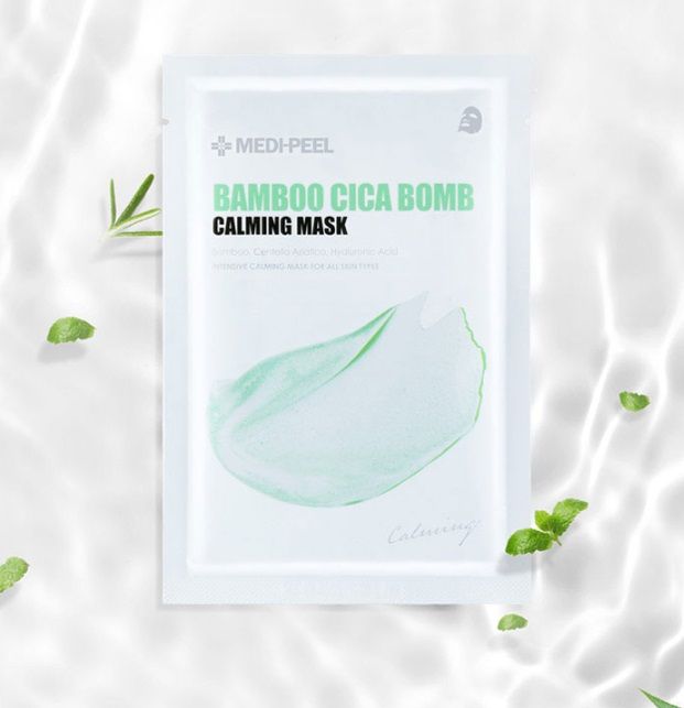 Успокаивающая маска с центеллой и бамбуком MEDI-PEEL Bamboo Cica Bomb Calming Mask