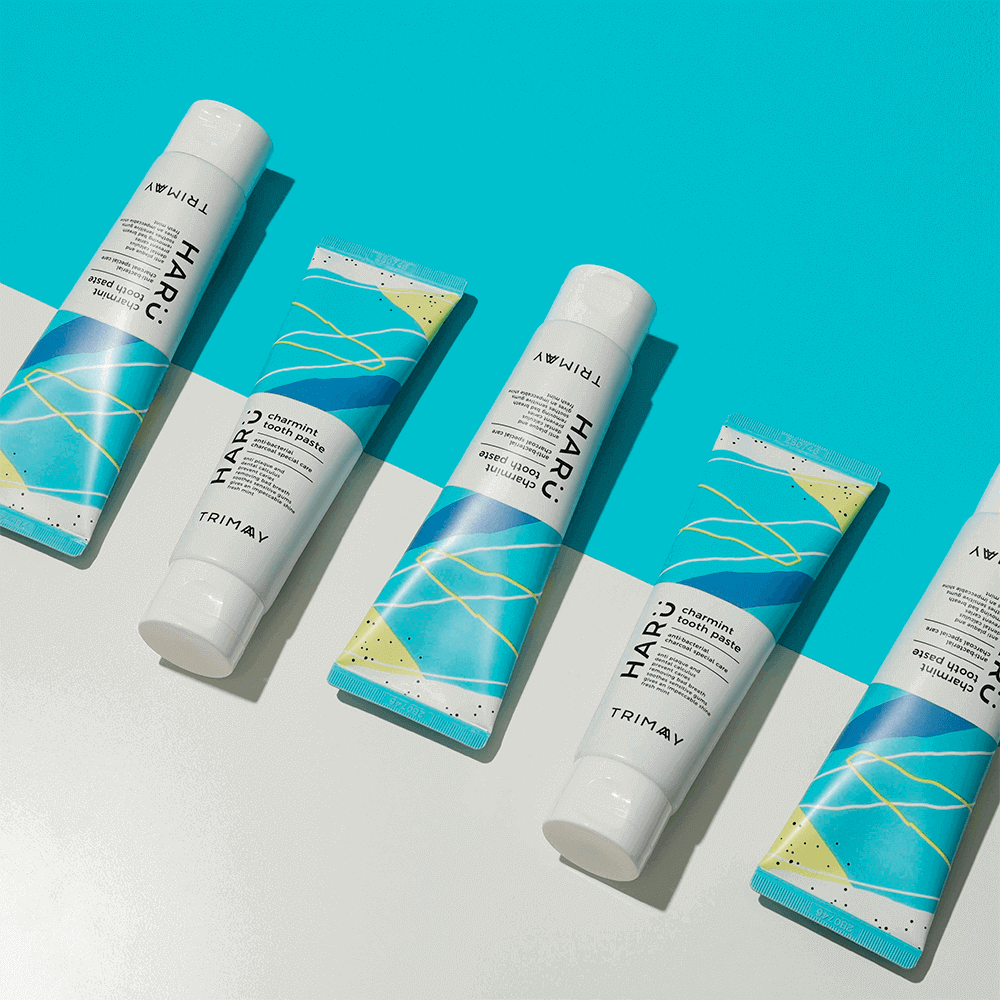 Зубная паста фукоиданом и древесным углем TRIMAY HARU Charmint Toothpaste